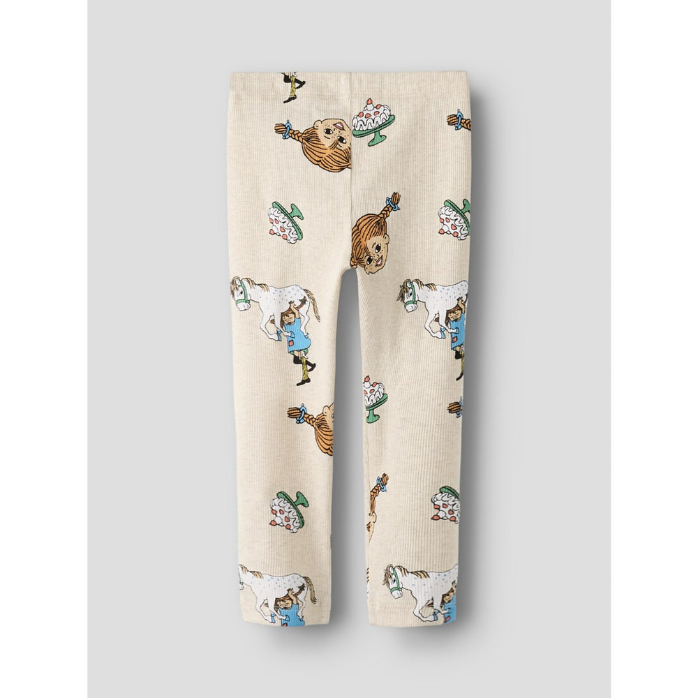 Køb Name It Peyote Melange Nmfsoca Pippi Leggings Sky
