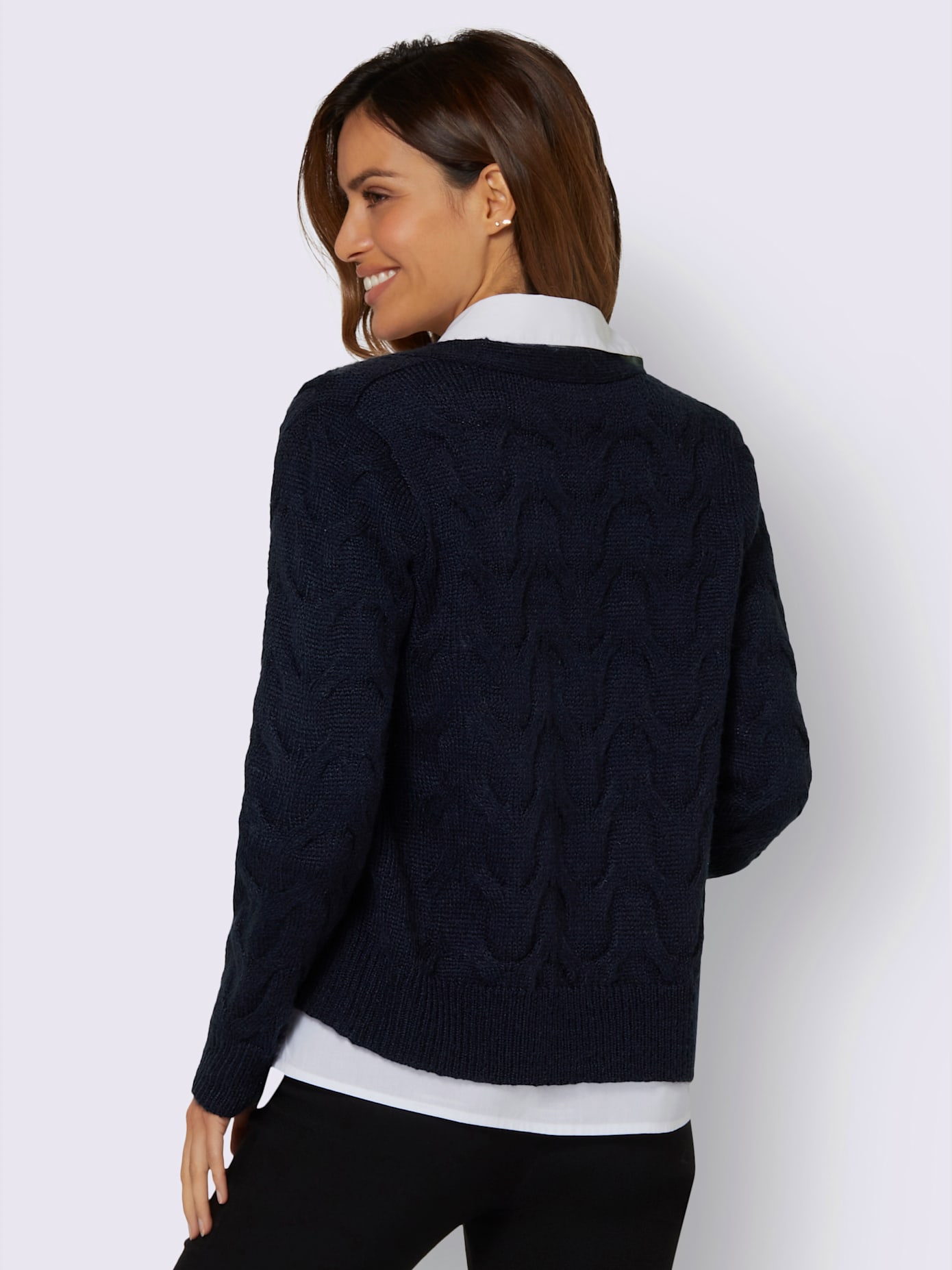 Veste en tricot chaud et moelleux