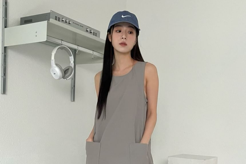 SeoulPop - Effen midi-tankjurk
