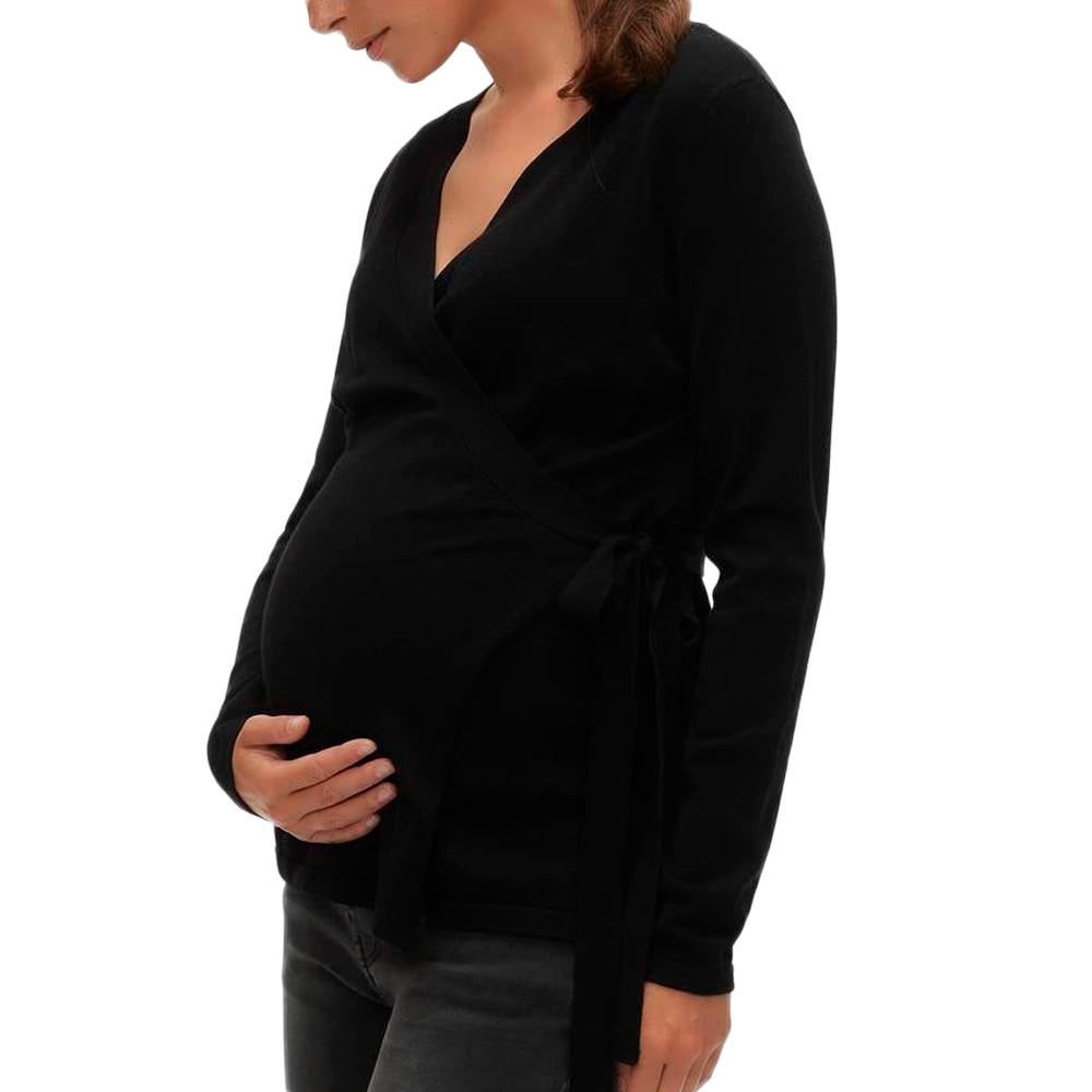Mamalicious Pull de Grossesse Noir Femme Mamalicious Lena
