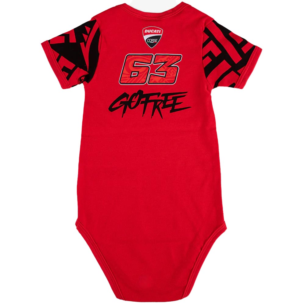 ducati - Body bébé Bagnaia Red Rouge / Noir