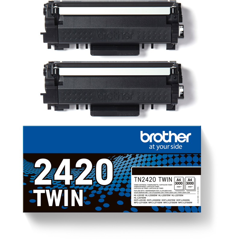 Brother TN-2420 Toner Twinpack, schwarz