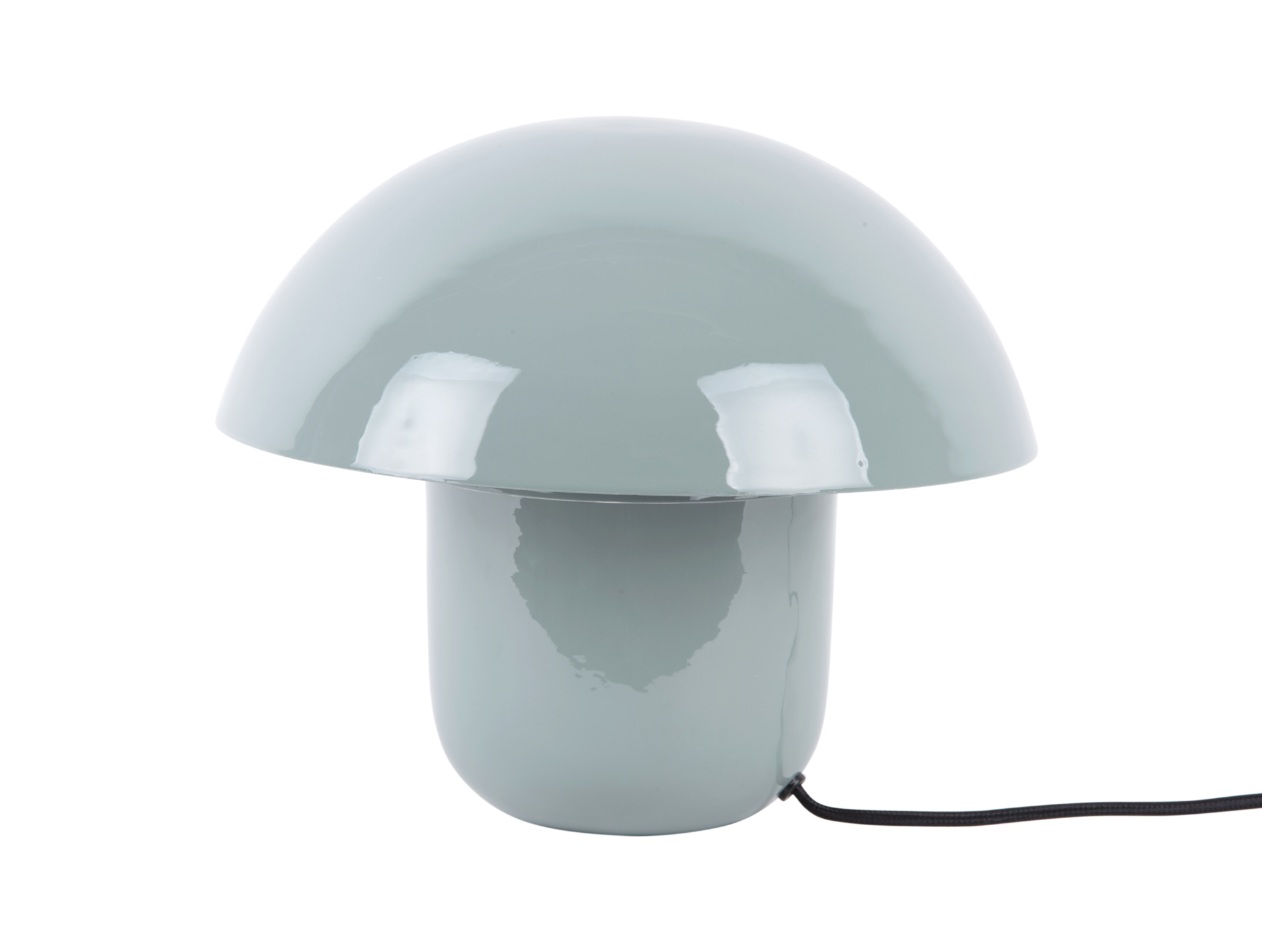 Table lamp Fat Mushroom enamel misty blue