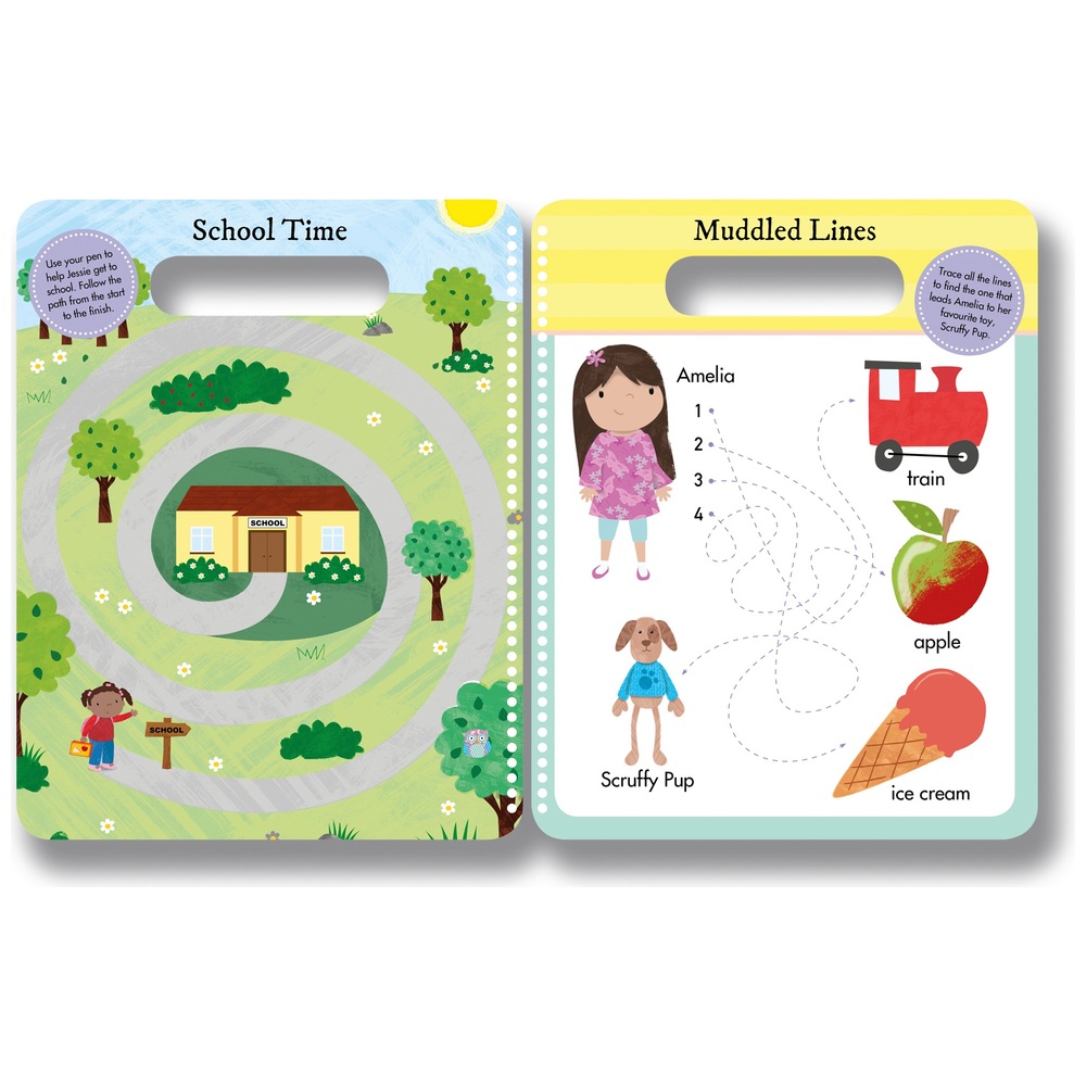 Abwischbares Lernen: ABC, ein abwischbares Buch & Stift