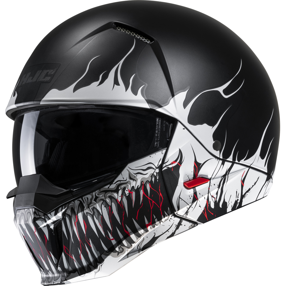 HJC - Casque i20 Scraw MC5SF / Noir / Blanc / Mat
