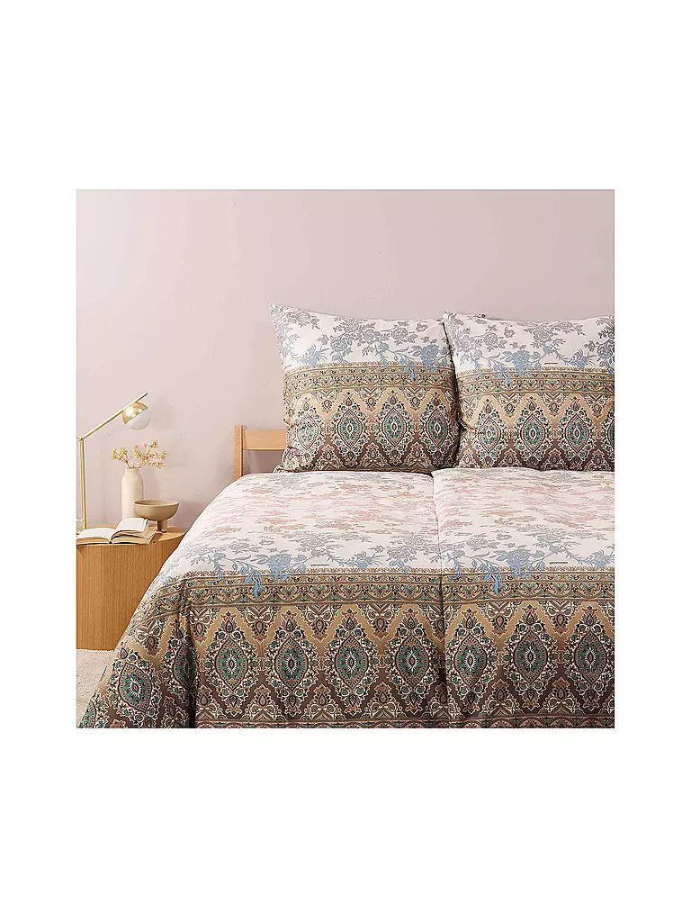 BASSETTI Satin Bettwäsche AGRIGENTO 70x90cm/140x200cm Mint mint