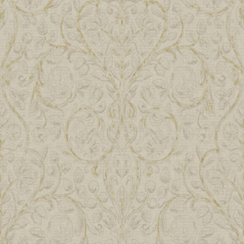 vtwonen vliesbehang Classic curl light grey (dessin 118157)