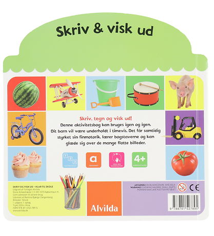 Alvilda Aktivitetsbog - Skriv Og Visk Ud - Klar Til Skole
