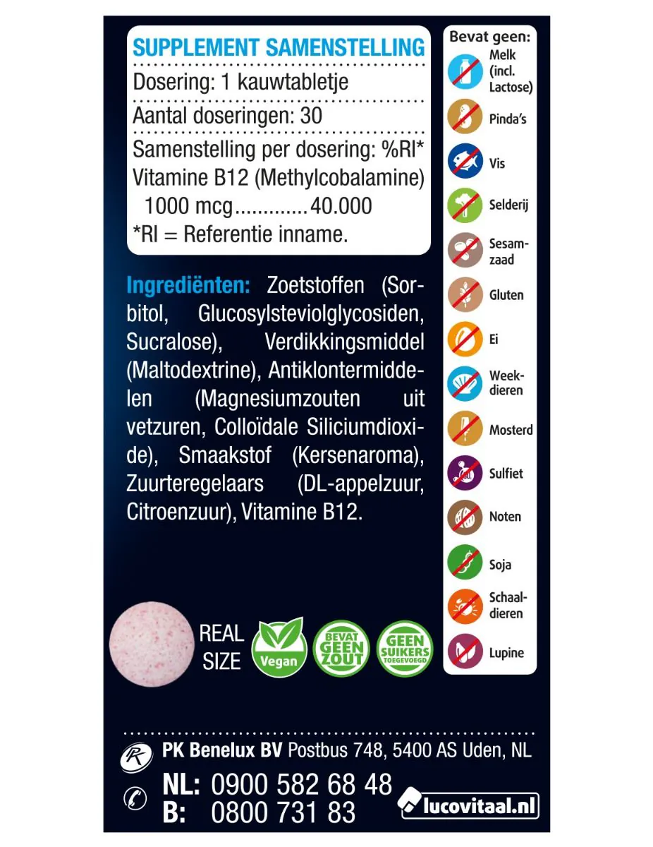 Vitamine B12 1000 mcg tabletten