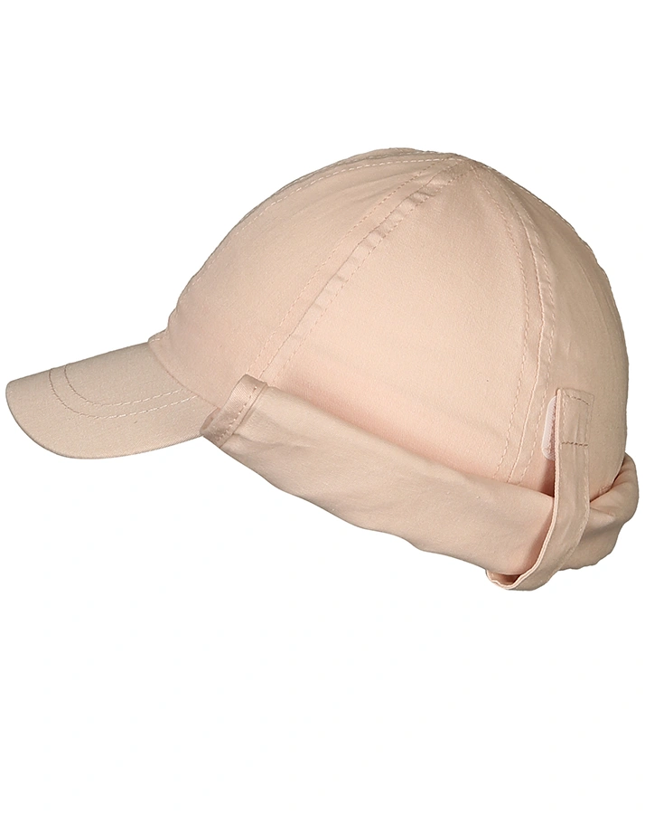 Schirmmütze BABY CAP mit Nackenschutz in altrosa