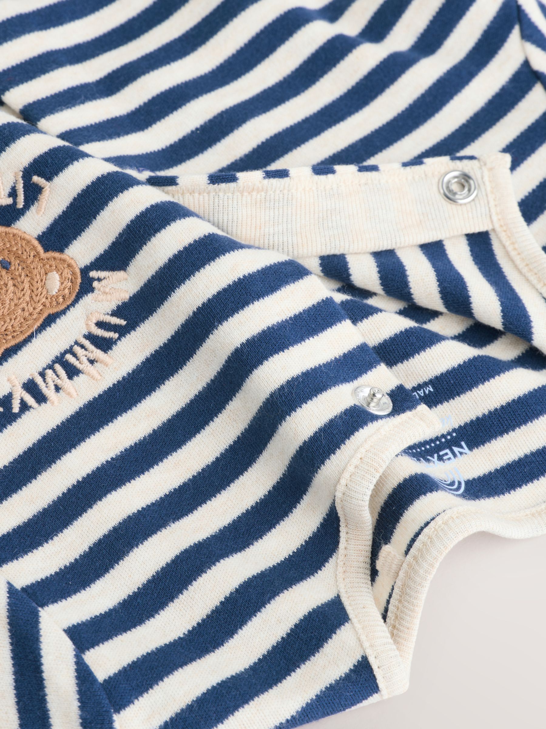 Navy Stripe Mummys Little Cub - Baby Family-pyjama (0-2jr)