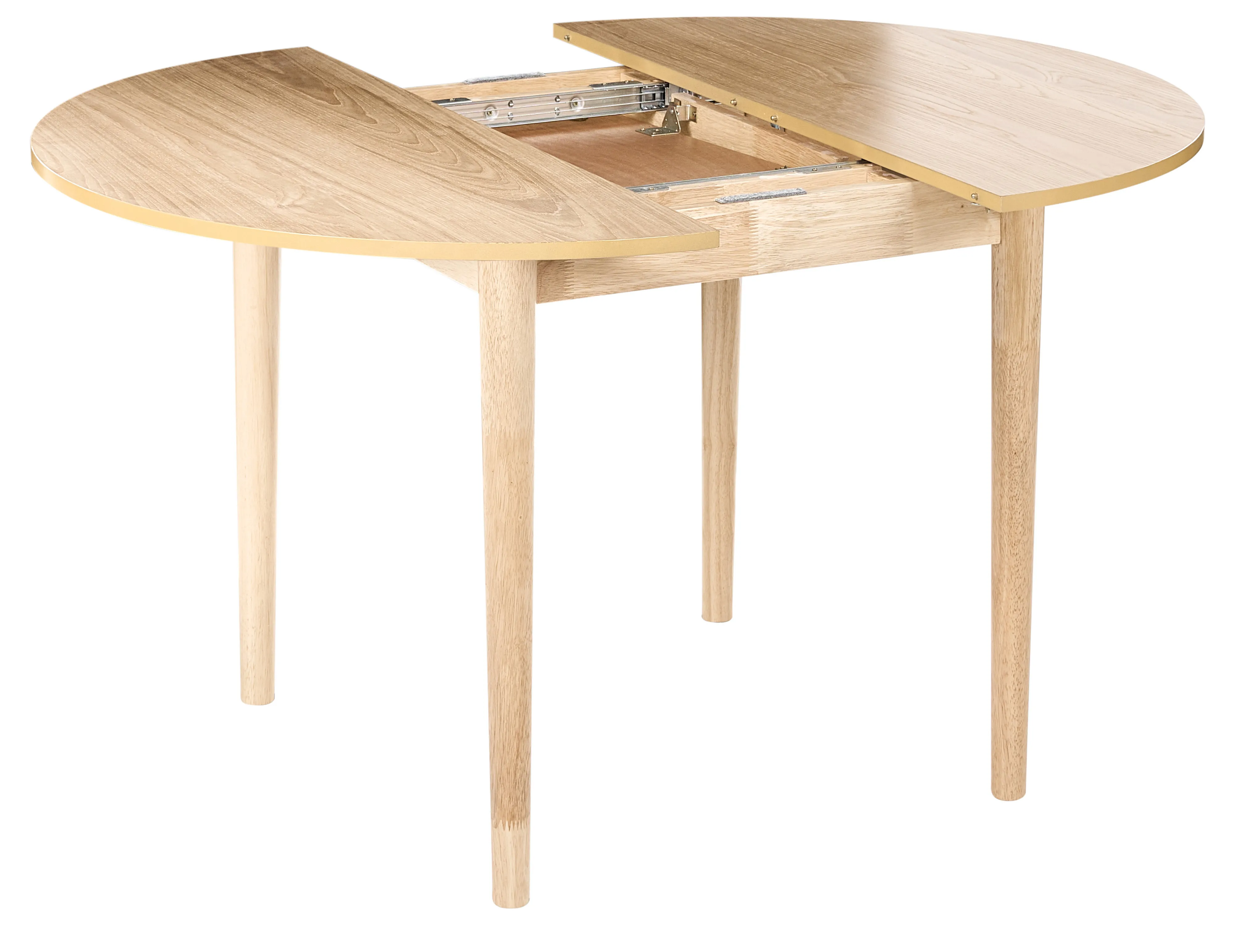Eettafel uitschuifbaar ECHO Licht eikenhout 107 cm 107/137 cm