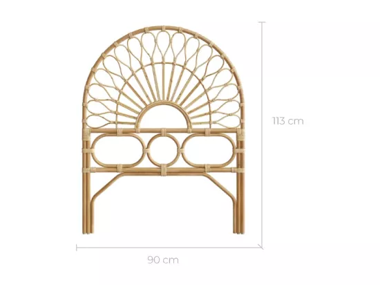 Tête de lit 90 cm en rotin - Bahia