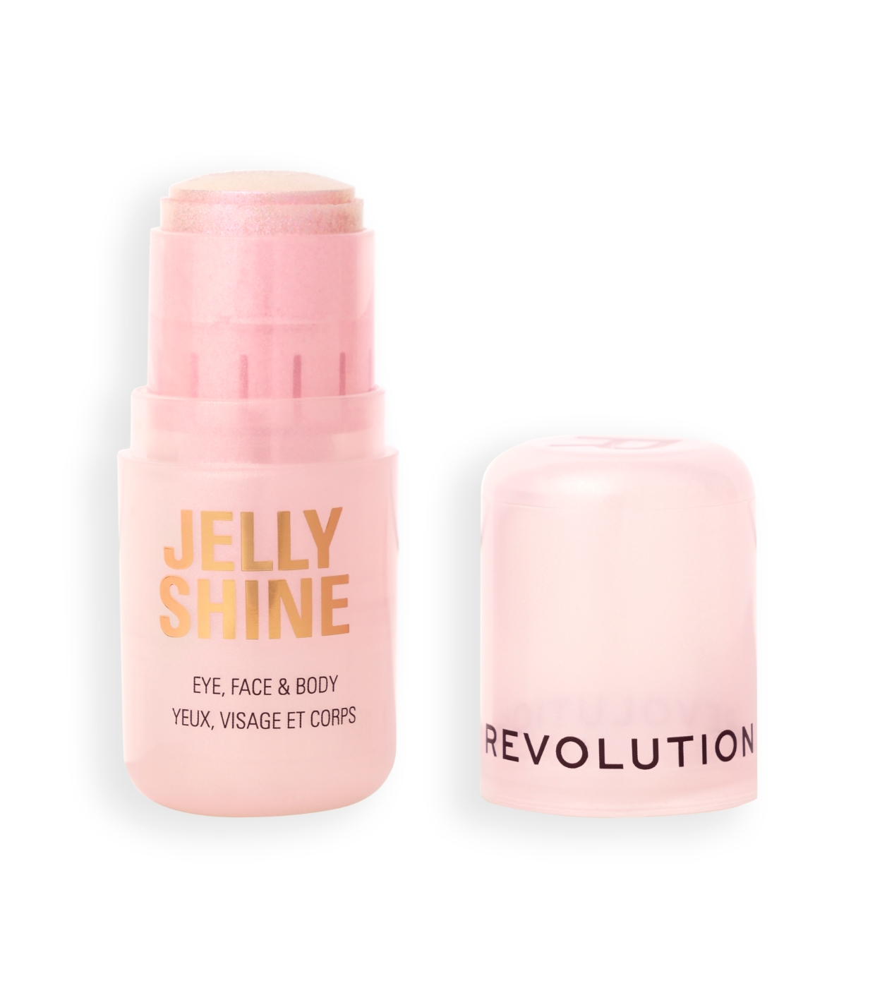 Makeup Revolution - Iluminador Jelly Shine Shadow and Highlight Stick - Ethereal Pink