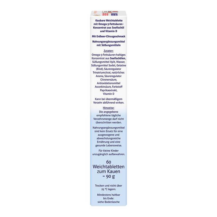 Doppelherz Omega-3 Gel-Tabs family Erdbeer Citrus system, 60 St
