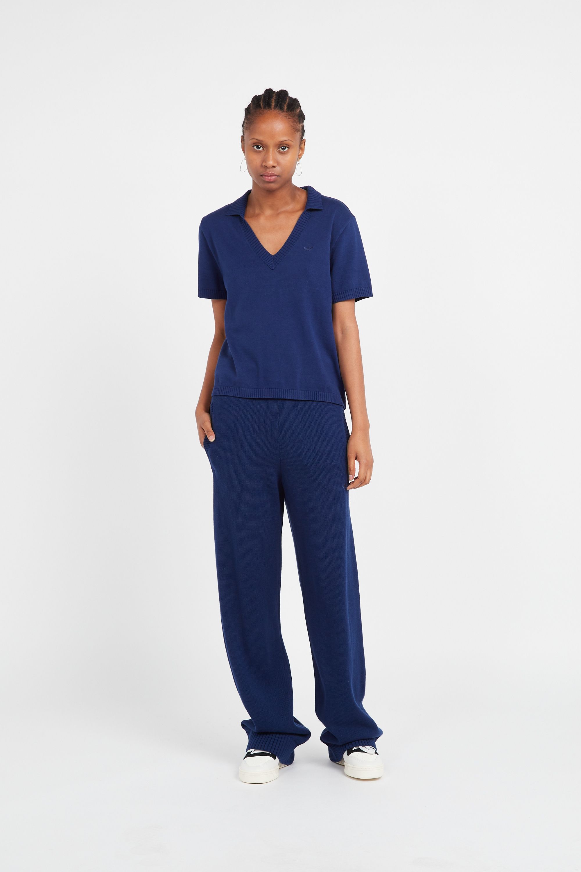 ADIDAS Pantalon KNIT PANT Bleu