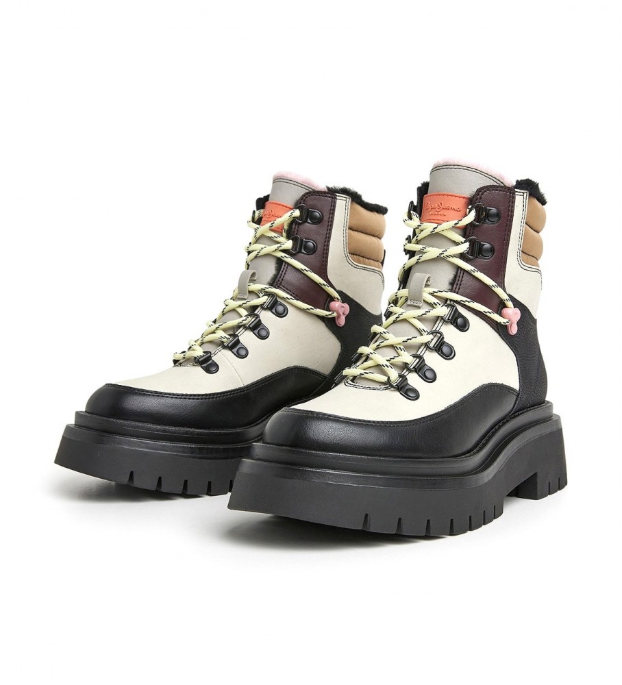 Botas brancas engraçadas Pepe Jeans Queen
