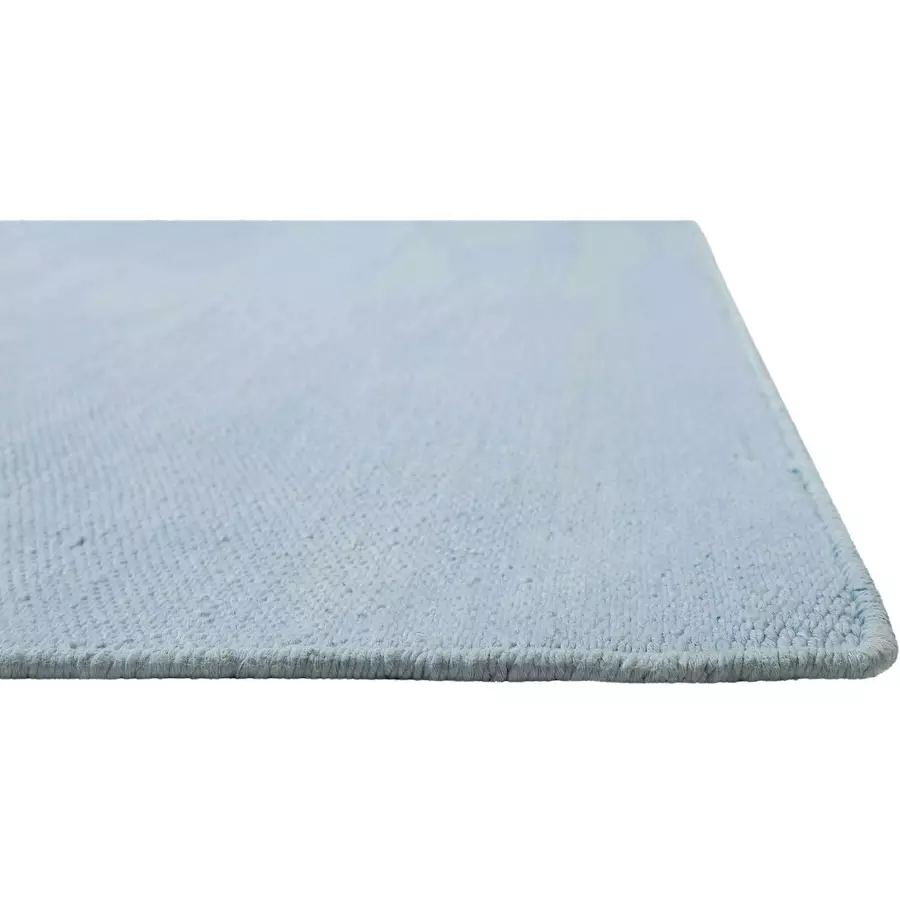Green Looop Handweb-Teppich Nizza hellblau