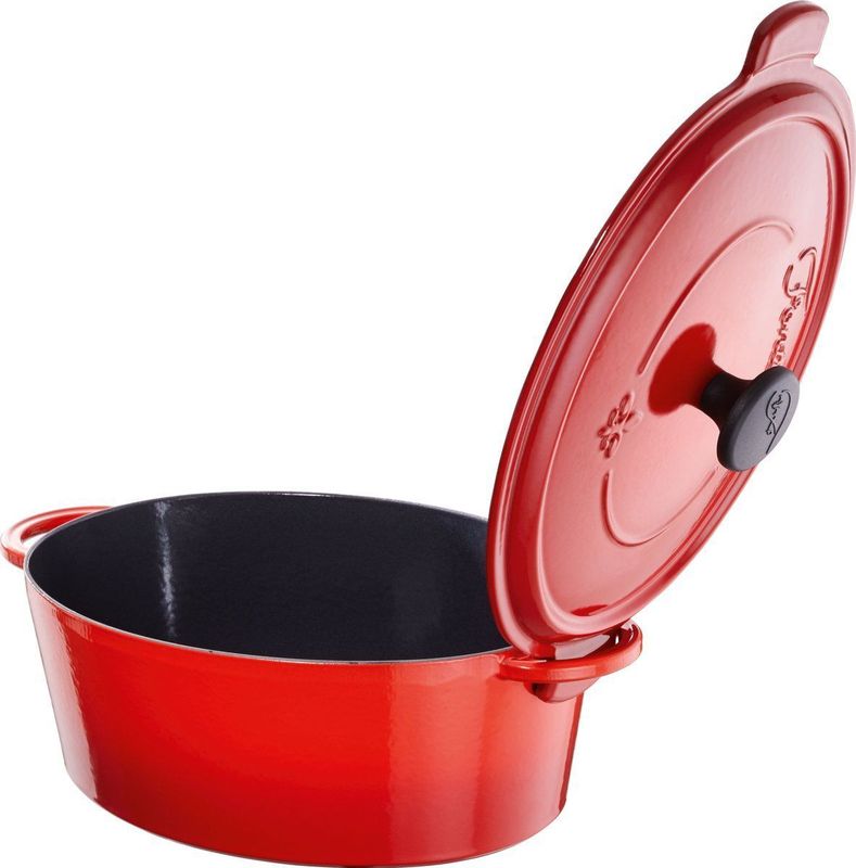 Fontignac - Mains Libres - Ovale Braadpan - Rood - Gietijzer