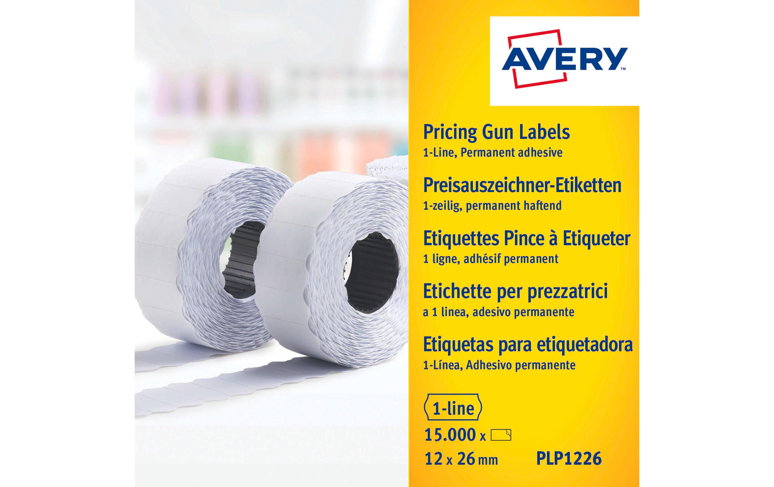 Preisauszeichnungsetikett Permanent 26 x 12 mm, 15000 StückErsatzetiketten