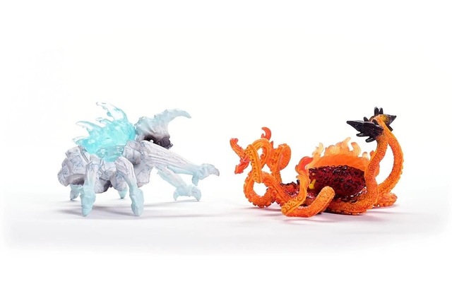 Schleich® Spielfigur »Eiskäfer vs. Feuerkrake«