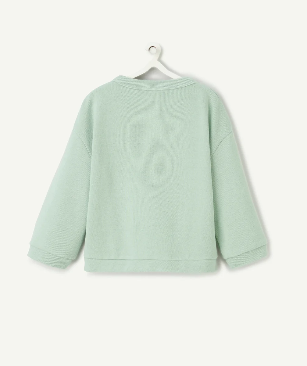 CARDIGAN BÉBÉ GARÇON EN FIBRES RECYCLÉES VERT