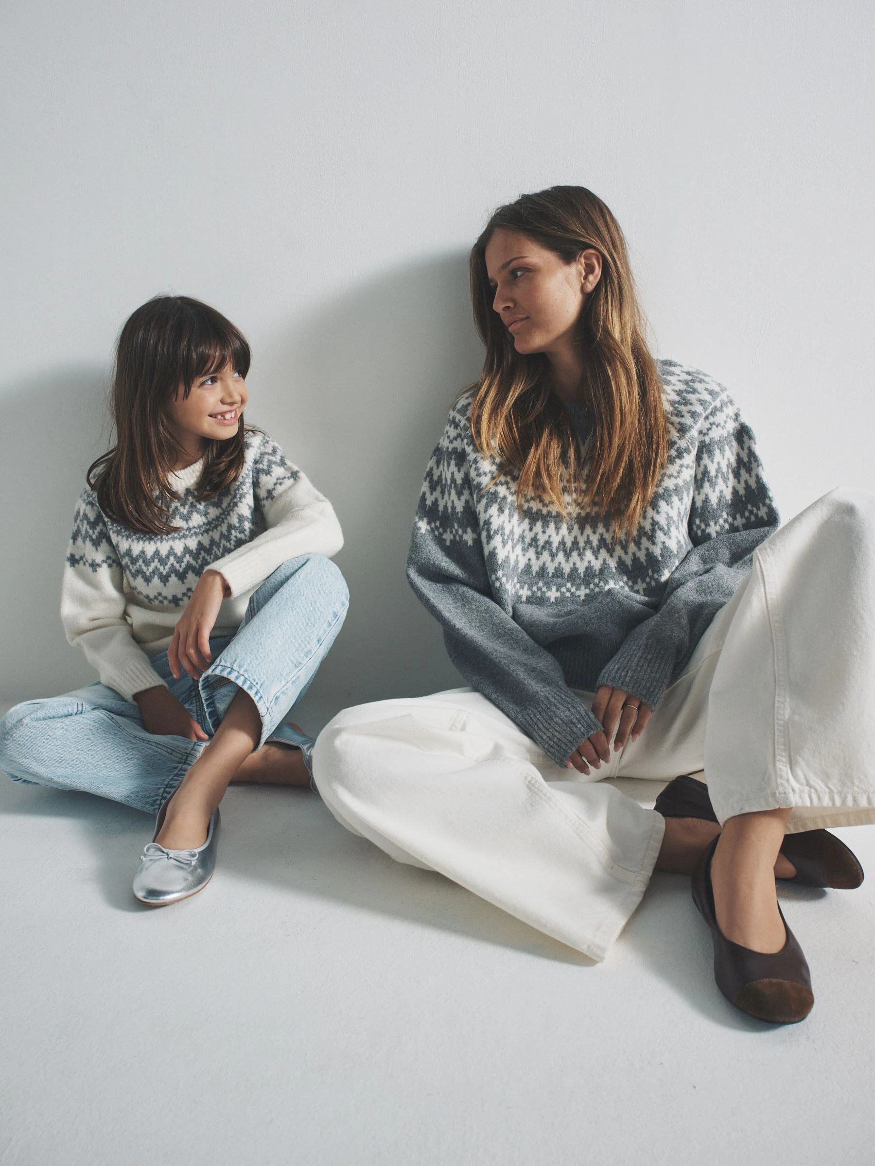 The Set 2 Pack Fairisle Pattern Knitted Jumper and Cardigan Set