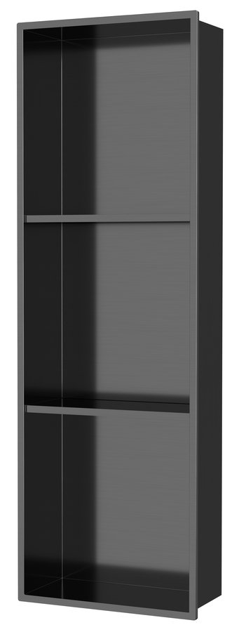 Polysan Inserta inbouwnis met vakken 27x81cm antraciet