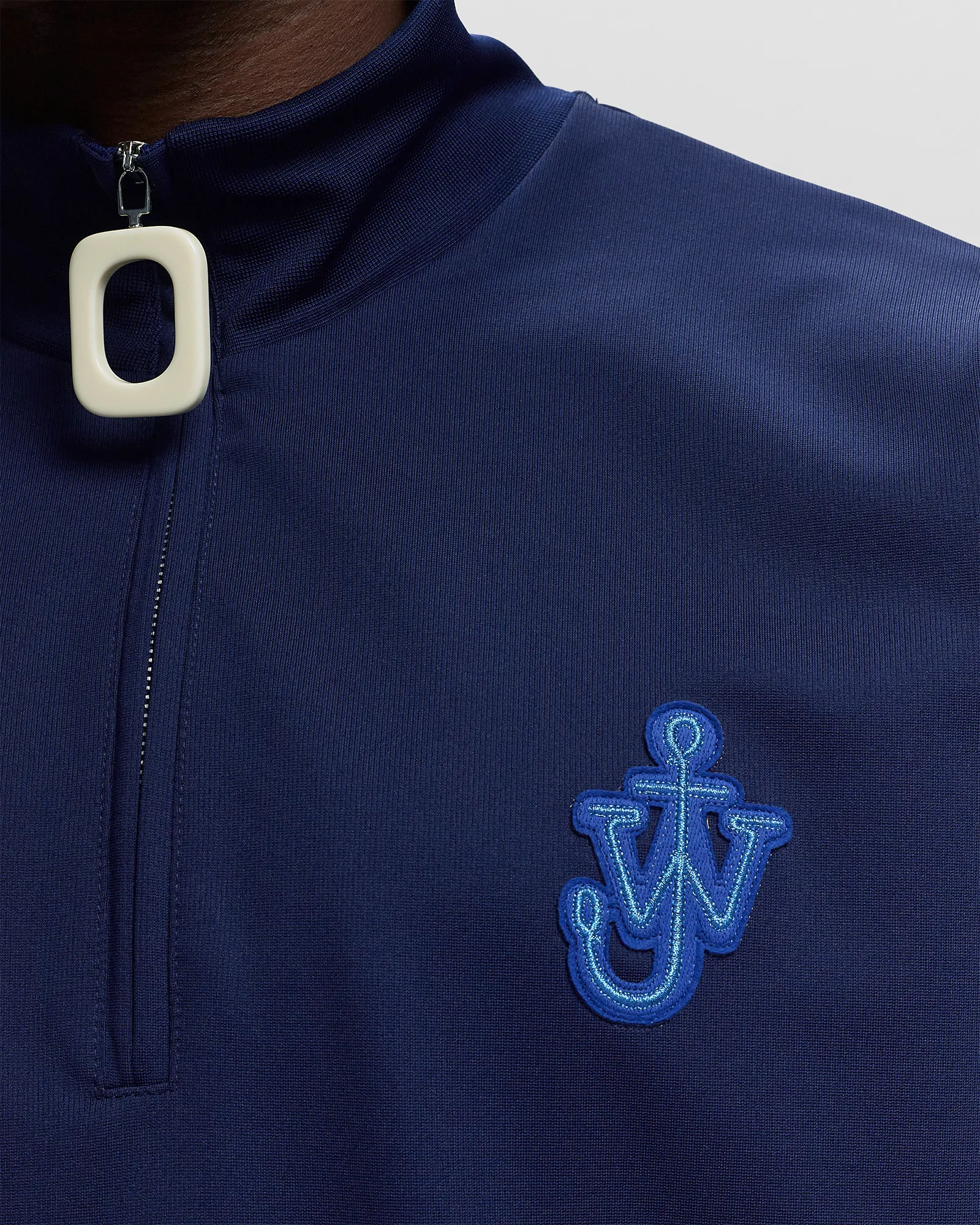 JW Anderson ANCHOR HALF ZIP TRACK TOP