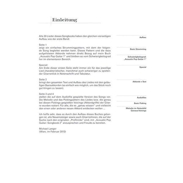 Edition Dux Acoustic Pop Guitar Songbook 2