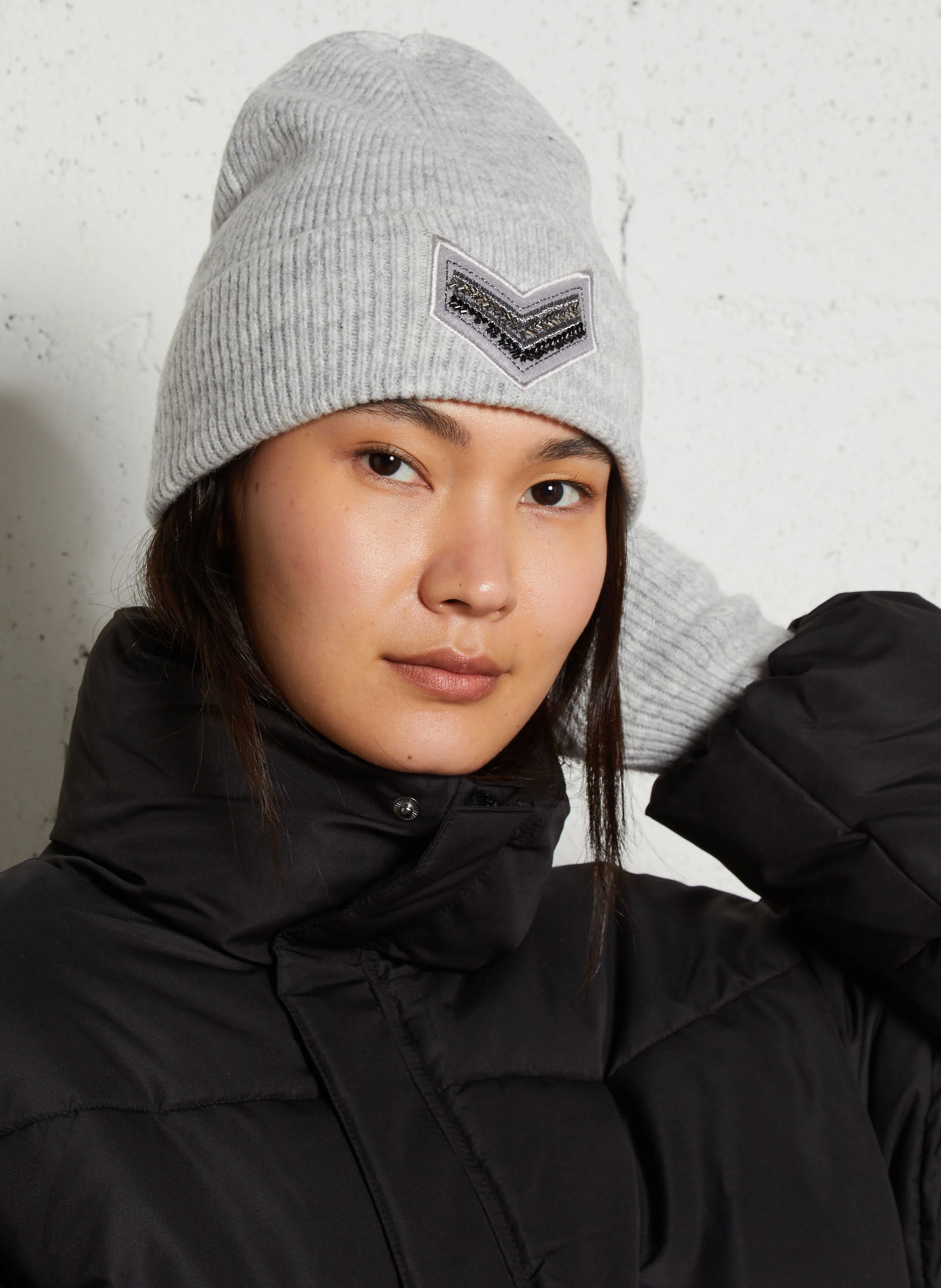 Bonnet en maille | Gris