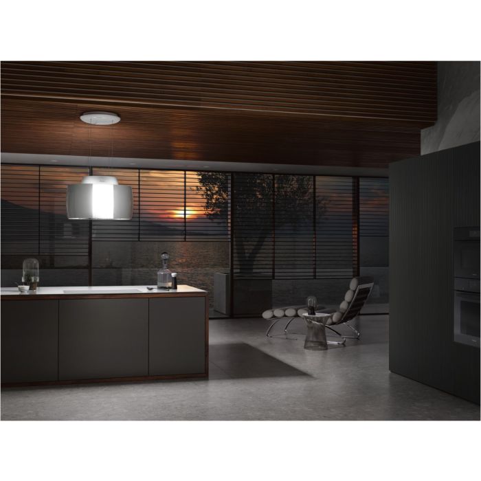 Miele Insel-Dunstabzugshaube DA 7378 D Aura4.0 Ambient Brilliantweiß