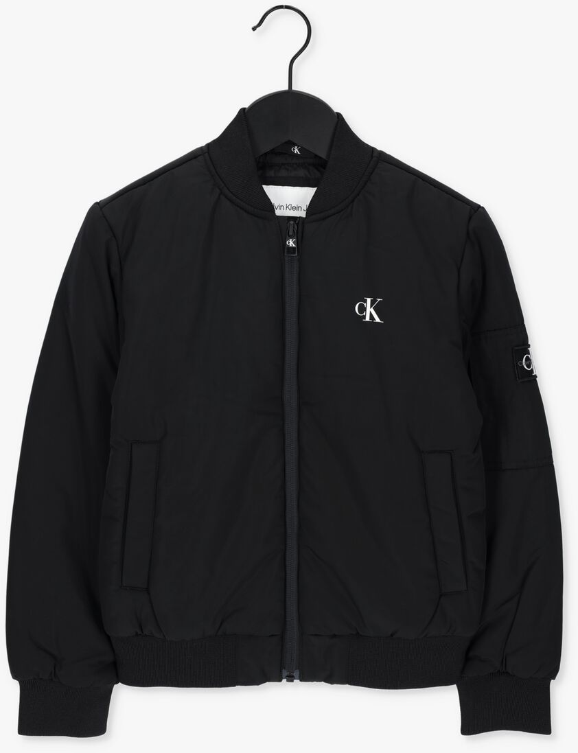 CALVIN KLEIN zwarte calvin klein  classic bomber jacket
