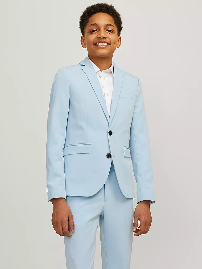 JACK & JONES Jungen Sakko JPRSOLAR Slim Fit hellblau