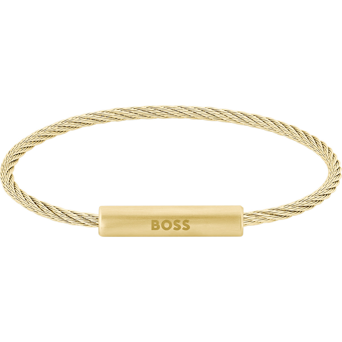 Bracelet homme Boss acier jaune 19,5 cm