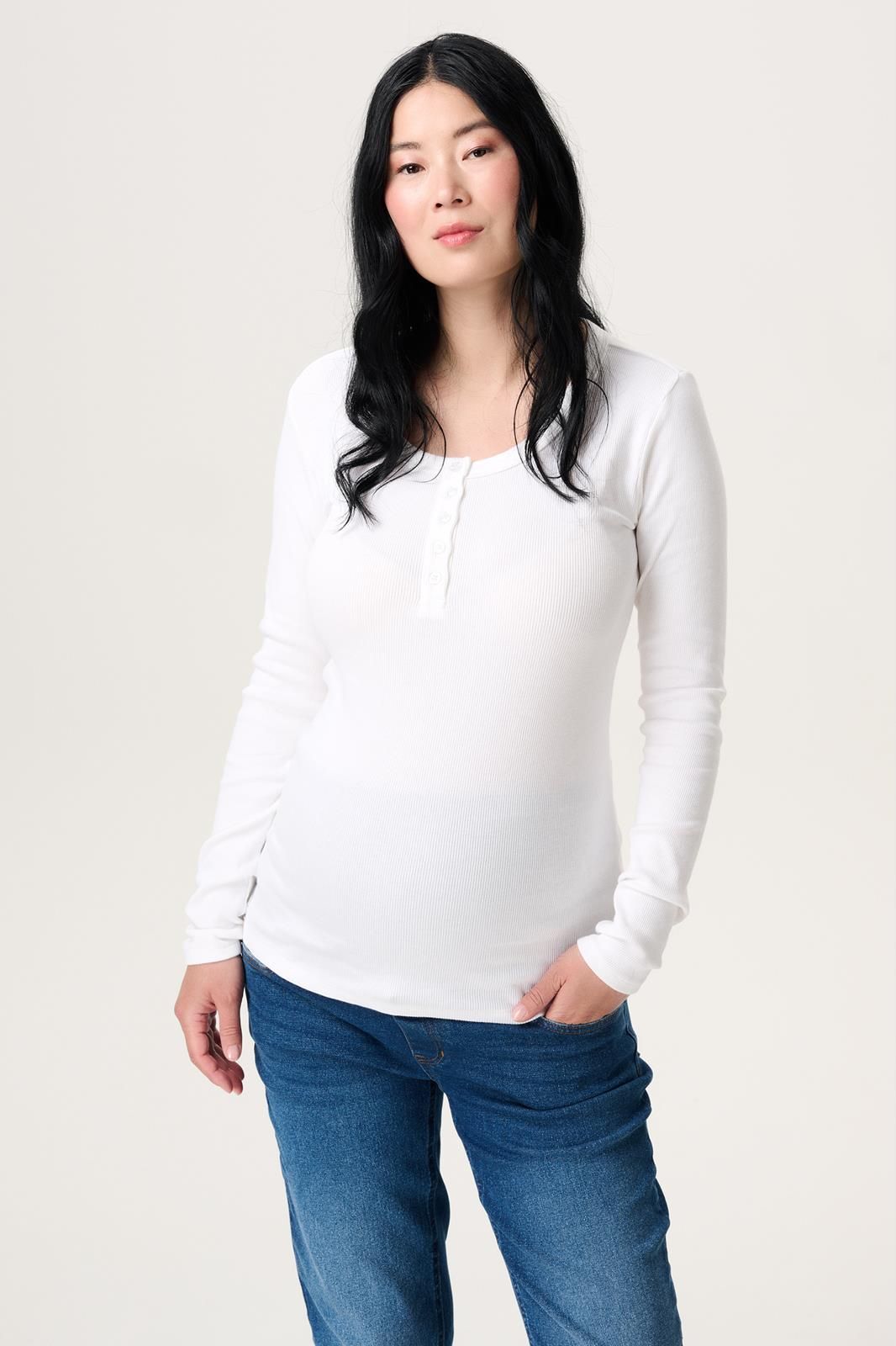 Noppies Maternity Voedingstop - Optical White