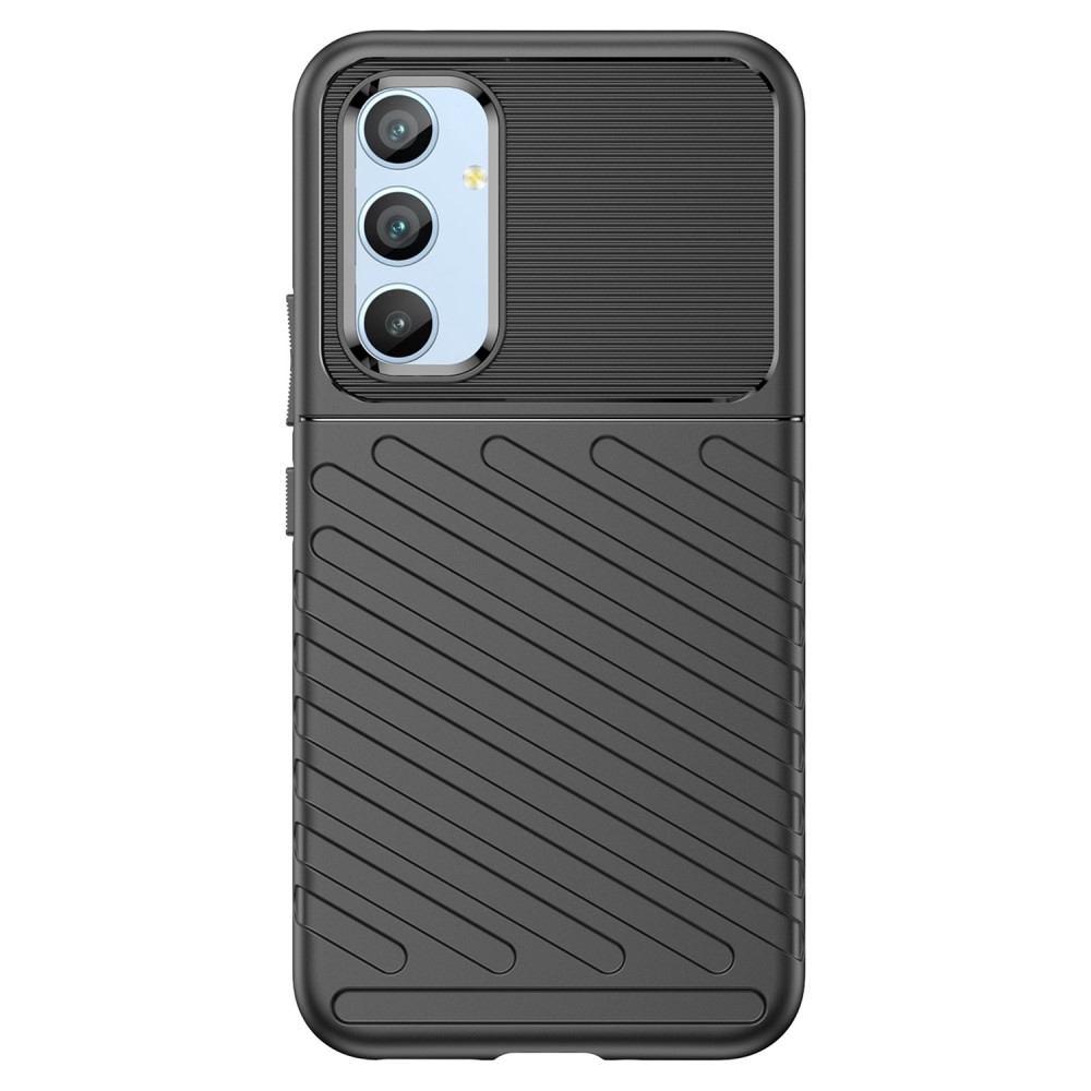 Samsung Galaxy A54 5G Gummi Case Schutzhülle Grip Design - Schwarz