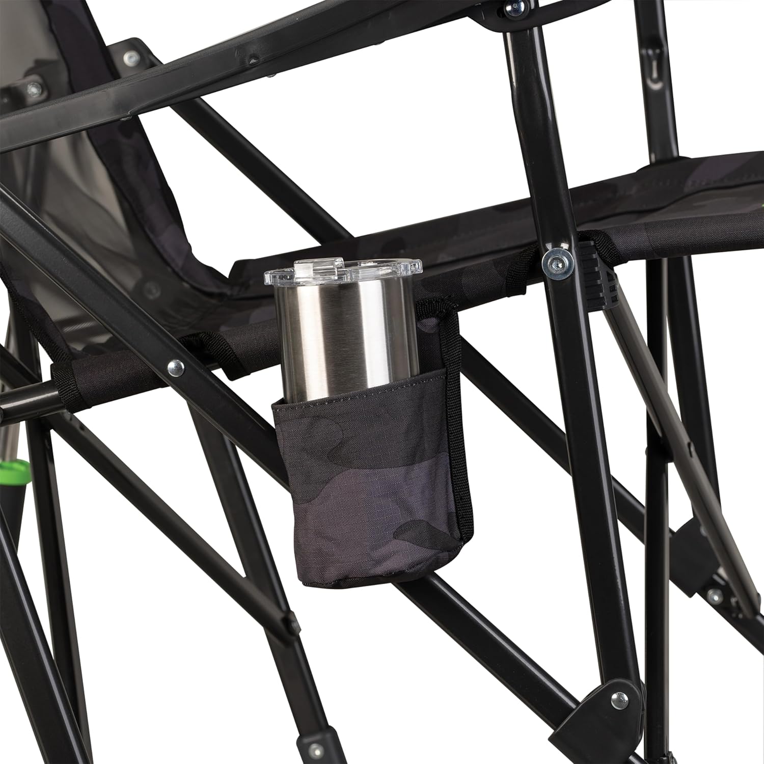 GCI Outdoor Roadtrip Rocker Tragbarer Outdoor-Schaukelstuhl mit Getränkehalter