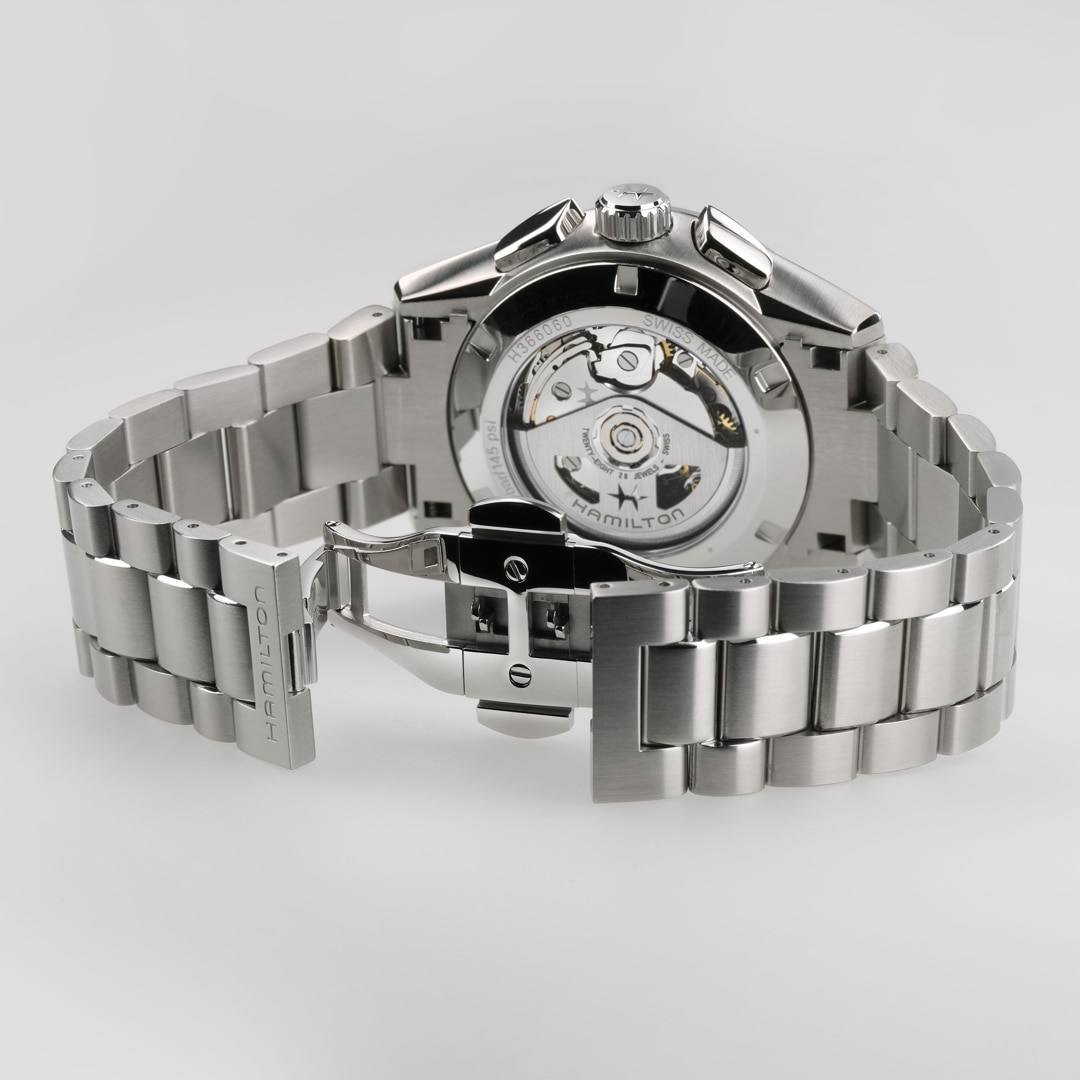 Hamilton Jazzmaster Performer Auto Chrono Weiss 42mm