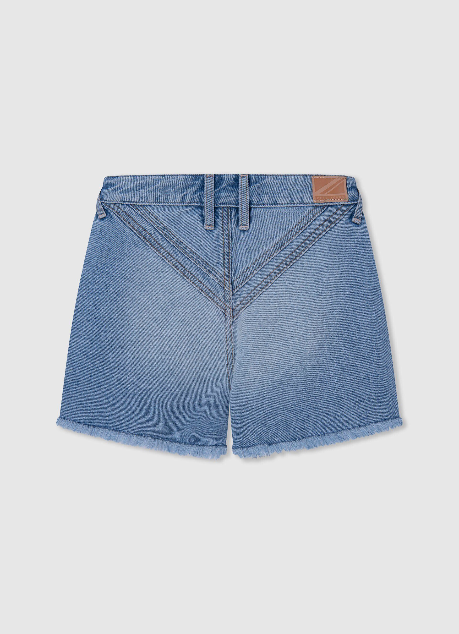 CALÇA JEANS CURTA CORTE REGULAR - jeans