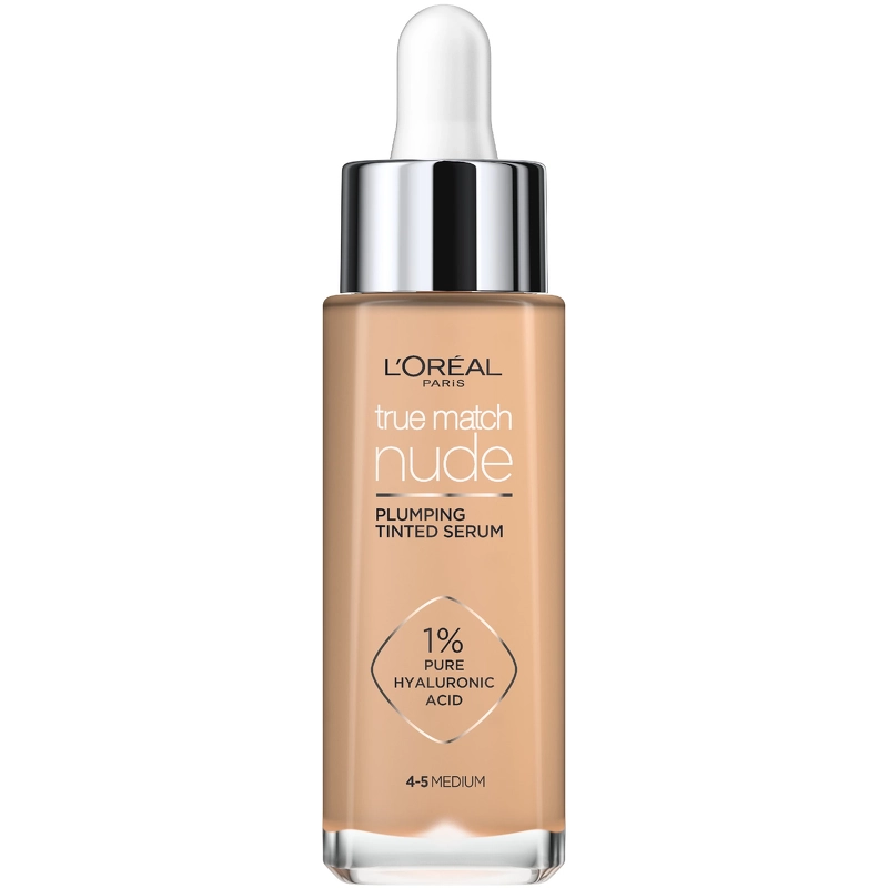 L'Oréal Paris Cosmetics True Match Nude Plumping Tinted Serum 30 ml - No. 4-5 Medium