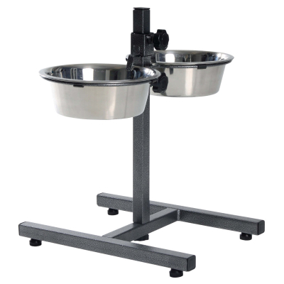 Trixie Hundebar mit zwei Näpfen höhenverstellbar 2x1.8 l/D: 21cm