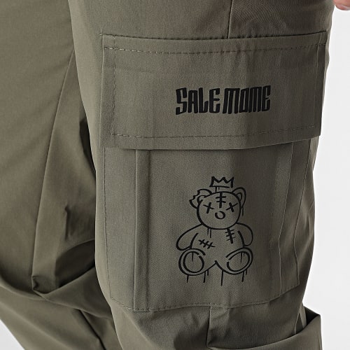 Pantalon Cargo Nounours King Vert Kaki Noir