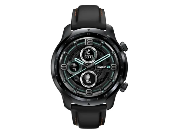 Mobvoi TicWatch Pro 3 Ultra - 47 mm - skyggesort - smart ur med bånd - fluororubber - display 1.4