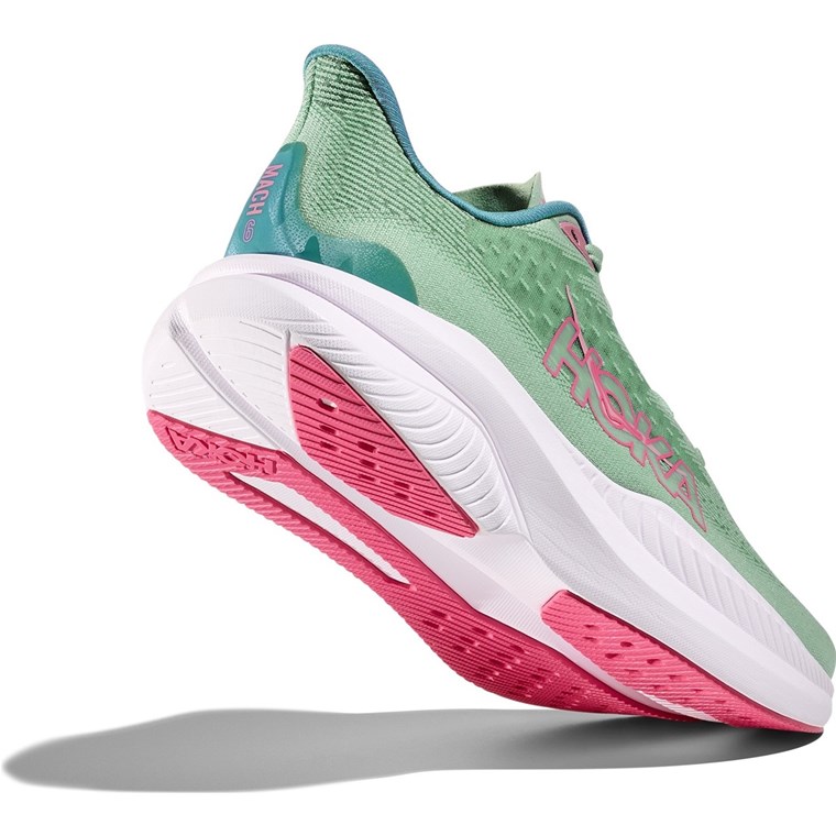 Hoka W Mach 6 Jadeite / Alpine Blue