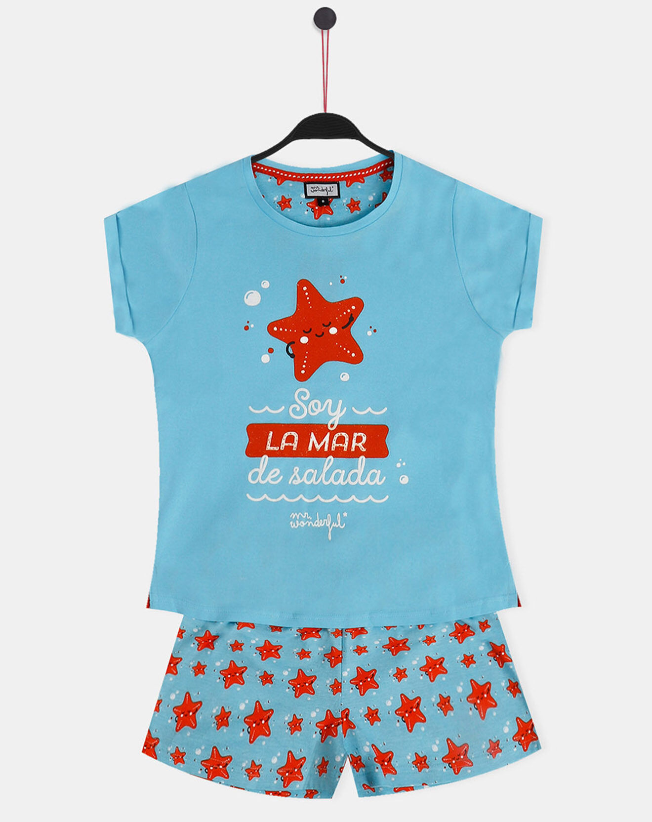 Mr Wonderful Pyjama I am the sea turquoise