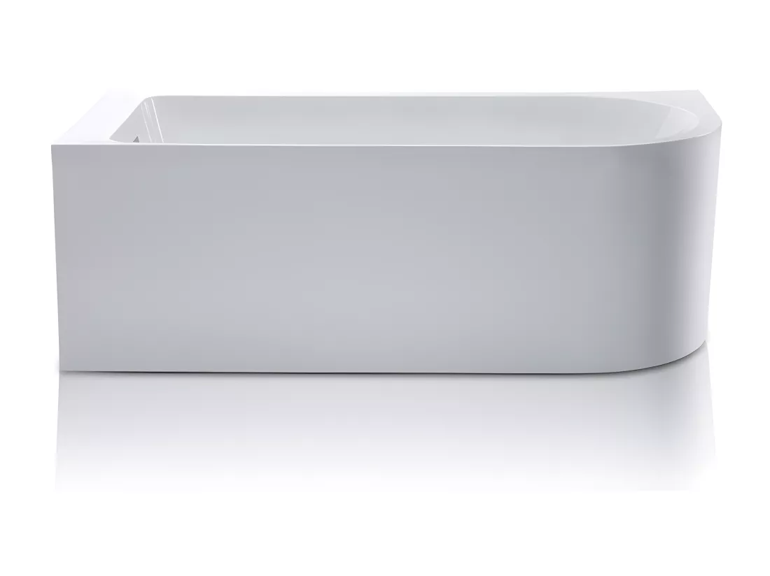 Baignoire d'angle - 240L - 170 x 75 x 58 cm - Blanche - Angle gauche - ANIKA