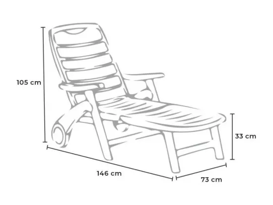 Lot de 15 transats pliants en plastique piscine plage et camping BAIE