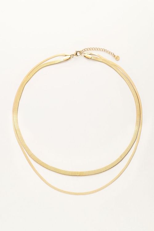 Dubbele platte schakelketting
