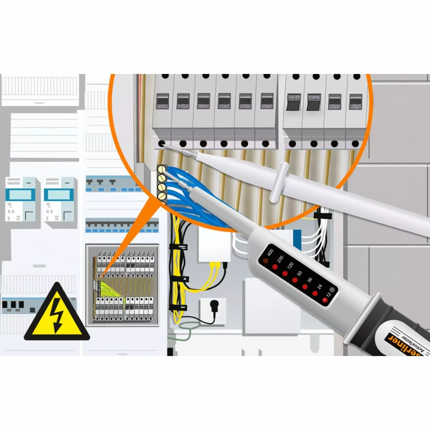 Laserliner AC-tiveTester Spanningstester - AC/DC 12-400V